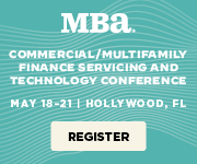 Banner ad - MBA's Commercial/Multifamily Finance Servicing and Technology Conference